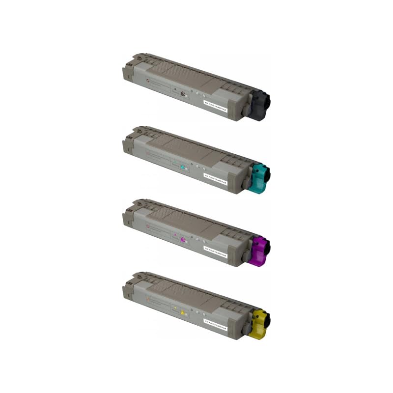 Pack 4 toners compatibles OKI C831 cyan magenta jaune noir