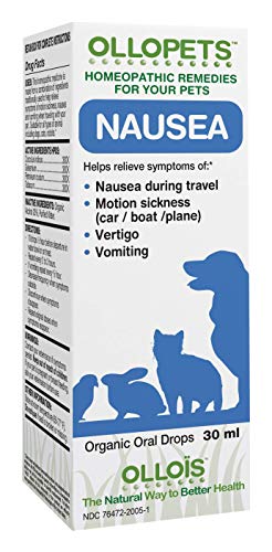 OLLOIS OLLOPETS Nausea Organic Homeopathic Remedy for All Pets, to Help Relieve Symptoms of Nausea, 1 Fl Ounce