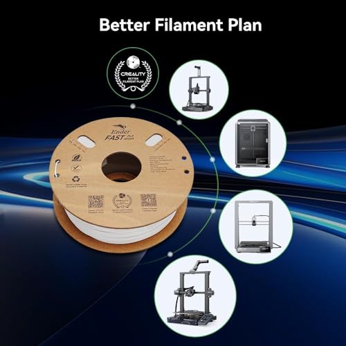 Image of Official CREALITY PETG 3D Printer Filament 1.75mm 1KG (2.2lbs), High Precision Strong Toughness, Odorless Better Flow Moistureproof 3D Printing Ender Filament