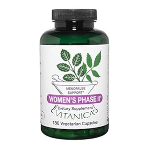 Vitanica Women’s Phase II, Menopause Support, Vegan, 180 Capsules