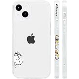 スヌーピー iPhone14 用 ケース キャラクター スマホケース 萌えキャラ可愛い スマートフォンケース カバー レンズ保護 防キズ 高耐久性 ワイヤレス充電対応 アンチ指紋 良質テクスチャー クリア イフォン14