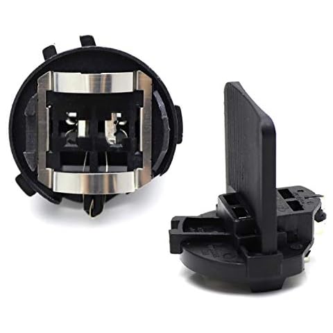iJDMTOY One Pair OE-Spec H7 Headlight Bulb Socket Retainer Holder Adapters, Compatible with Volkswagen Golf GTI Passat Tiguan EOS, etc Cover