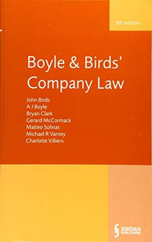 Boyle & Birds' Company Law: Ninth Edition