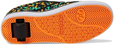 HEELYS Men's J3t-fx Minecraft Wheeled Heel Shoe, Black/Orange/Blue, 11 | Image 2