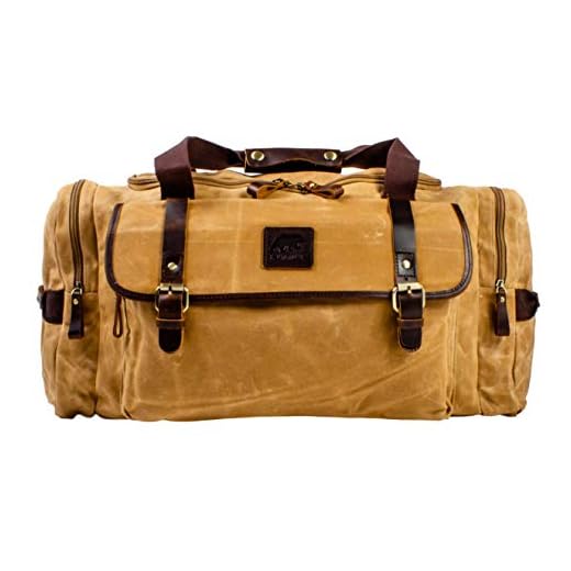 Can you dip canvas luggage in vingar bath Kodiak Leather Denali Travel Duffel Bag