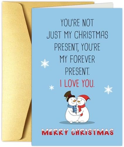 Hallmark Funny Penguin Christmas Card For Significant Other - Romantic Holiday Greeting Card