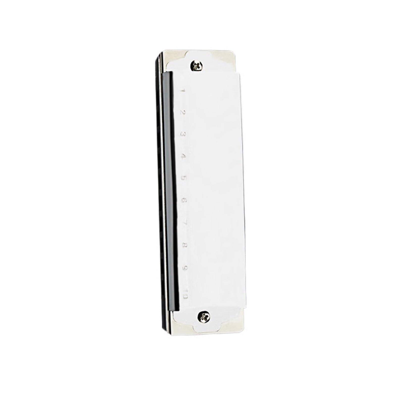 Armonica A Bocca Professionale In Argento Blu A 10 Fori Con Fa E Altre Chiavi armonica Strumento Professionale(Silver,Akey)