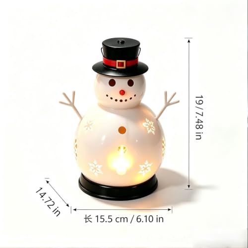 Cute Snowman Metal Candle Warmer Winter Warm Hand Stove with Candlelight - image 3