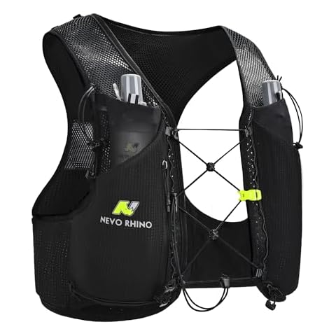 Running Hydration Vest for Women Men, Lightweight Water Vest with 2 TPU 250ML Soft Flask, Adjustable Chest Straps Runners Vest for Trial Hiking Cycling Jogging Marathon Cover