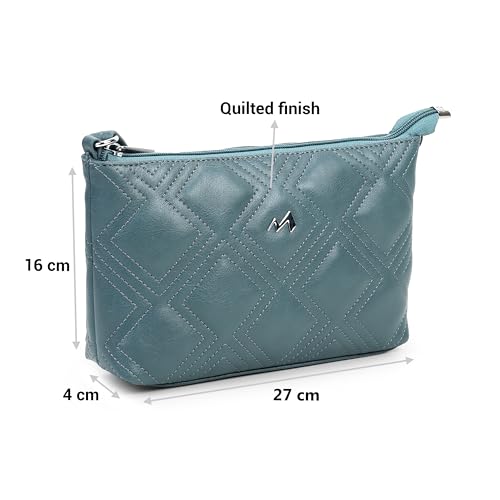 Image of Metro Women Casual PU Soft Body Zipper closure Quilted Sling Bag