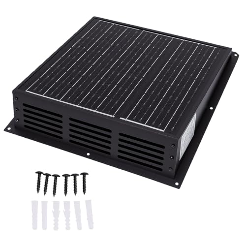 Ventilador Extractor Solar para Techo Luocute de 25 W, 430 CFM y 2500 RPM con Clasificación IP67 para Áticos, Garajes, Viviendas Móviles, Gallineros, Invernaderos miniatura 7