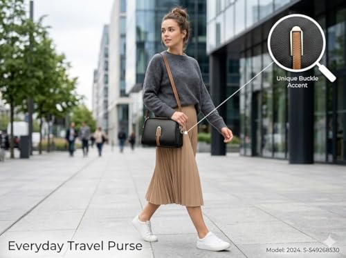 Image of PAVILONN Women Sling Bag Crossbody Purse for Women PU Leather Ladies Handbag Mini Sling Side Bag Small Shoulder Purse Lightweight Travel Handbag Fashion Crossbody Daily Use Girls Messenger Bag