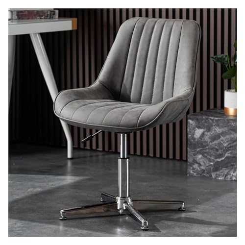 Chaise de bureau en cuir PU sans roulettes pour protéger le parquet et s'asseoir en tailleur