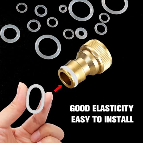 YIXISI 385 PCS 24 Sizes White O-Rings Assortment Kit, Silicone Metric O-Rings, for Tap Plumbing Washer Seal & Auto Quick Repair - Image 4