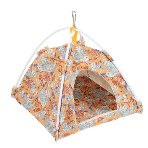 GRIRIW Bird Hammock Tent Nest for Parrots Pet Birds Cozy Sleeping Bed for Indoor Outdoor Use Quick Dry Breathable Cloth Durable Easy to Wash Hideaway for Parakeets