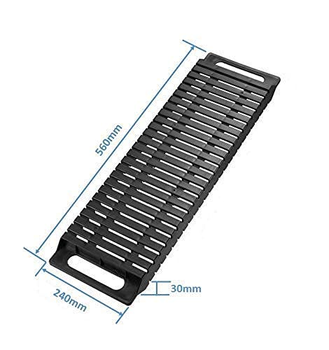 Image of Anti Static Plastic ESD PP PCB Tray I Type - 25 Slots for PCB Stacking (Black)