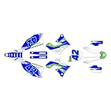Kalair GFX Graphics Kit for Kawasaki KX250F (2009-2012) Team Series Blue 16 Mil - Dirt bike Custom Racing Graphics Decals Stickers Kit, no-plastics