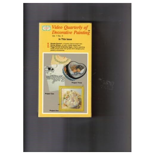 Video Quarterly of Decorative Painting, Vol. 1 No.3. Cherub Heart Box, Teddy Bear & Fabric Painting Two Shirt Designs