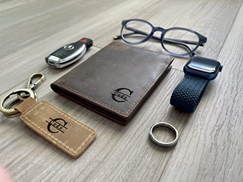 TRIFOLD MENS WALLET, Men's Leather Trifold Wallet, Personalized Mens Wallet, Leather Wallet Holds Lots of Money2