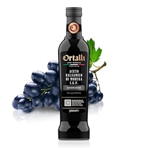 Ortalli – Aceto Balsamico di Modena Villa Fontanelli, Dichte 1,07, Ideal für Salate, Fleisch und Fisch, 500 ml