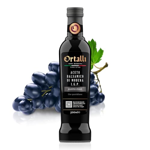 Ortalli Aceto Balsamico di Modena Villa Fontanelli Dichte 1 07 Ideal für Salate Fleisch und Fisch 500 ml