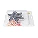Homy Feel Star of David Cookie Biscuit Cutter Set 10 Jewish Star Pastry Donut Cutter Set Star Cookie Cutters Nesting Star Shaped Baking Metal Ring Molds
