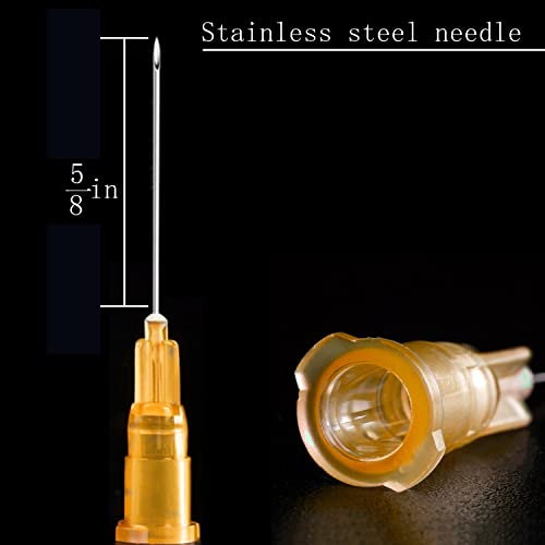 50 Pack - 3Ml 25Ga Plastic Dispensing Syringe Tool, Industrial And Scientific Lab Consumables For Refilling, Measuring Liquids, Experiments Research #TOP2