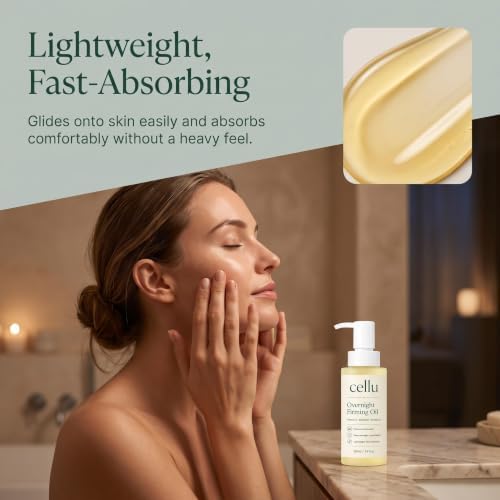 2026 New Cellu Overnight Firming Oil for Mature Skin, Cellu Body Firming Oil, Deeply Moisturizing, Instantly Improve Elasticity for All Skin Types (1 Bottle) — view 5