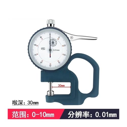 Medidor de espesor 0-10mm con dial 0.01mm miniatura 2