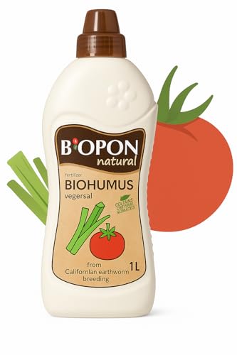 Natural Liquid Biohumus Fertilizer for Vegetables & Herbs – 1L – Organic Soil Enricher with Beneficial Microorganisms – Improves Growth and Yields