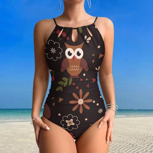Beachwear chic en monokini Hiboux, le maillot idéal pour vos vacances
