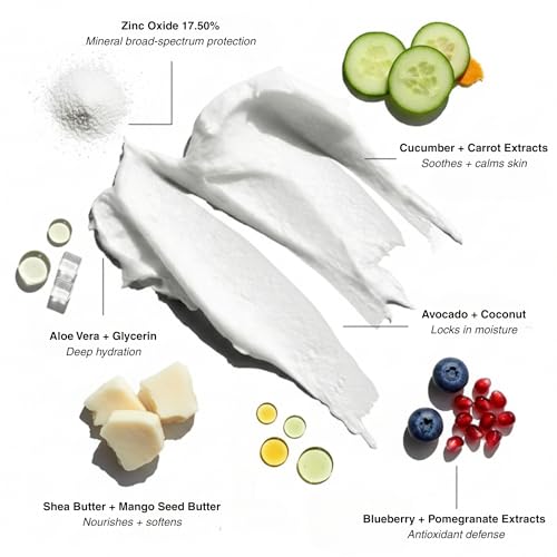 Image of HygieneLab Mineral Sunscreen SPF 50 - Invisible Sheer Finish, Rated Excellent on Yuka, Zinc Oxide, Broad Spectrum UVA /UVB Protection, Reef Safe, Aloe Vera & Shea Butter Hydration (Large 6 oz)