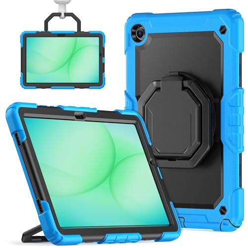 Coque Galaxy Tab A11 Plus 11" antichoc SM-X230 bleue avec film