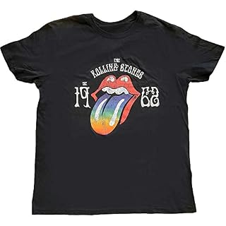 The Rolling Stones Sixty Rainbow Tongue ’62 Officiel T-Shirt Hommes Unisexe - Les Beatles, Paul McCartney, John Lennon, RIngo Starr, George Harrison