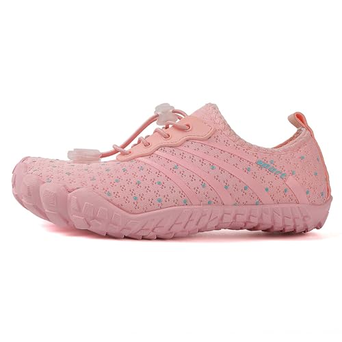 Kid's Water Shoes Boys and Girls Classic Pull On Barefoot Shoes Quick Drying Indoor Swimming Shoes Lightweight Carrying Surfing Sports Shoes Anti Slip and Breathable Beach Shoes