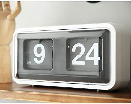 Amazon.co.jp: 掛け時計 置き時計 自動パタパタ時計 クラシックレトロ