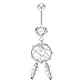 Produktbild Piersando Bauchnabelpiercing Bauch Banane Piercing Stecker Gebogen Traumfänger Dreamcatcher Schutz-Anhänger Clear
