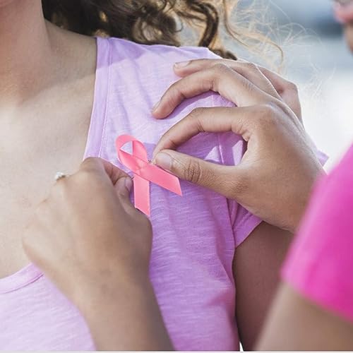 Image of 30Pcs Pink Ribbon Pins Breast Cancer Awareness Safety Pin Breast Cancer Pins Brooch for Women Girls Charity Fundraising Event Party Favors Supplies