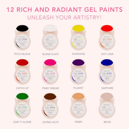 Kiara Sky Gel Art Paint Pod 12 colores intensos miniatura 3