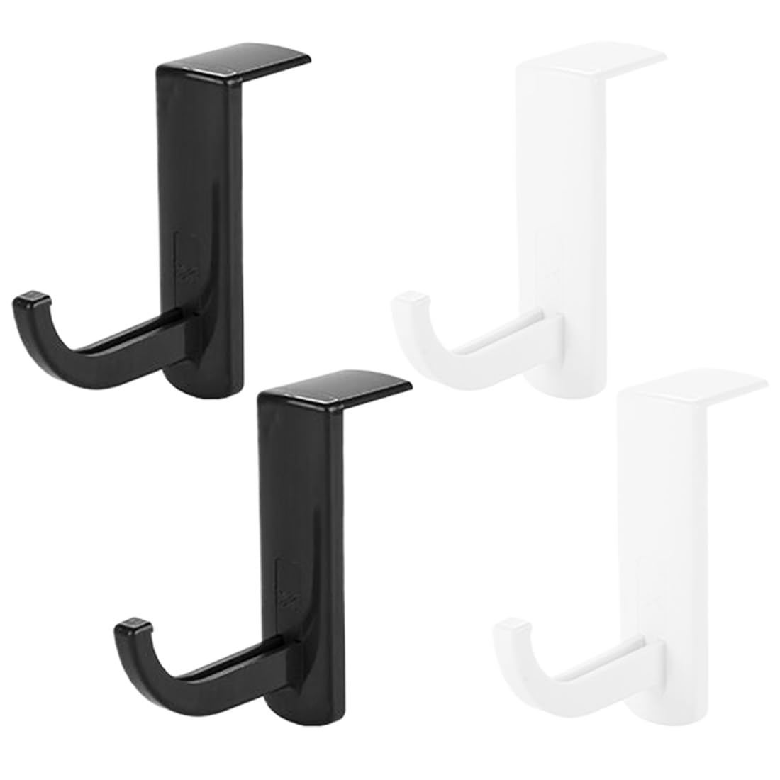 Supporto Cuffie Da Parete 4 Pezzi - Gancio Adesivo Per Monitor, Bianco, Antiscivolo - Foto 12