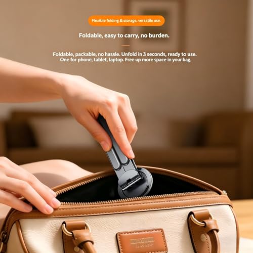Support magnétique de téléphone pliable 3 en 1 compatible Mag-Safe pour iPhone