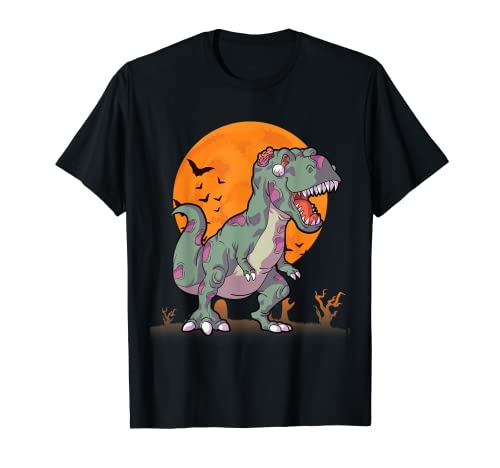 Dinosaur Zombie Halloween Costumes for Men Kids T-Shirt