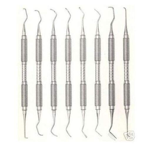 8 piece set GOLDMAN-FOX Curettes & Scalers Set Dental Instruments