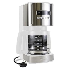 Kenmore Filter Coffee Machines 12-Cup Drip Coffee Makers with 1.8L Glass Pot for Ground Coffee Digital Display Auto Shut Off Reusable Filter Programmable Timer Warming Plate Kitchen Appliances White
