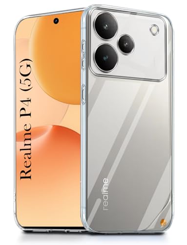 Image of Jkobi Realme P4 (Clear Shockproof Case with Camera Protection | Soft and Flexible | Transparent)