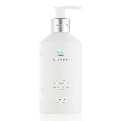 Zents Acondicionador hidratante, seguro para el color y sin sulfatos con manteca de karité orgánica y aceite de jojoba para todo tipo de cabello, 10
