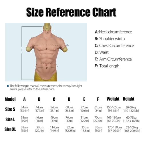 Faux muscle réaliste en silicone souple pour hommes, faux muscle de poitrine artificiel pour un homme macho, costume de mascarade, accessoires de jeu de rôle, poitrine virile,L-Bronze – vue 2
