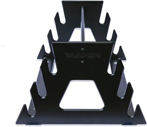 TRAPSKI SIX Pack - Estante móvil para esquí y snowboard, color negro