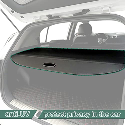 Saoknce Cargo Cover Fit For 2020 2021 2022 Ford Escape Rear Storage Waterproof Retractable Rear Trunk Security Cover Shielding Shade Black #TOP4