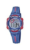 CALYPSO Reloj modelo K6068/4 de la colección DIGITAL CRUSH, caja de 32,5 mm con correa de plástico azul oscuro para infantil